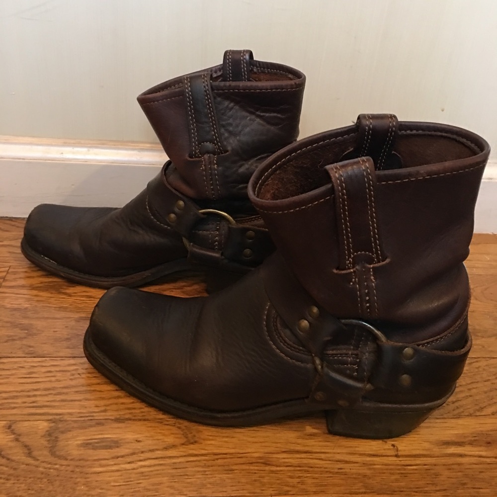 Frye Dark Brown 12R Boots Size 8 1/2